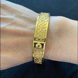 Coach Gold Bangle Bracelet